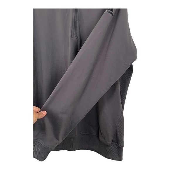 Adidas Golf‎ Long 1/4 Sleeve Gray Pullover Sz L - Picture 2 of 4